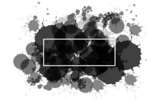fundo monótono com gotas de água espalhadas em um fundo branco, salpicos de aquarela branco preto abstrato. foto