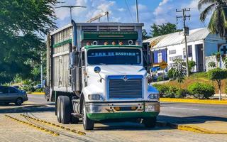 puerto escondido oaxaca méxico 2022 caminhões mexicanos transportadores de carga carros de entrega em puerto escondido méxico. foto