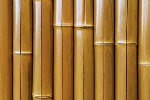 textura da parede de bambu em tela cheia como pano de fundo. foto