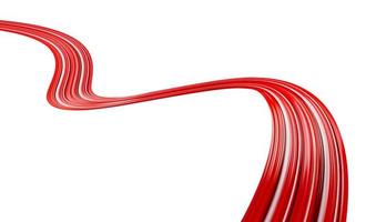 projeto abstrato. fundo moderno de cor vermelha com pincelada torcida, onda de esfregaço, onda de respingo de ilustração 3d de tinta vermelha foto