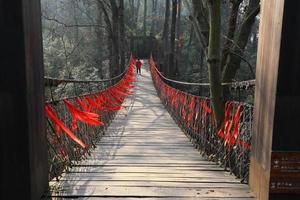 ponte de fita vermelha