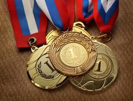 medalhas de metal foto