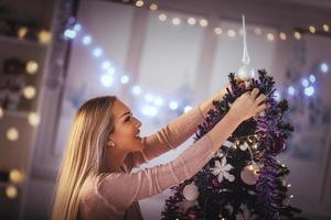 vista de decoração de natal foto