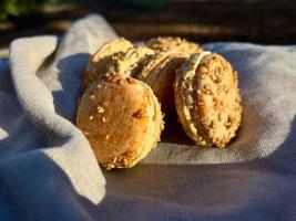 macarons sabor abóbora foto