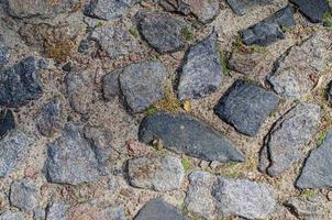 bloco de fundo de textura de piso de pedra bloco de pedra estrada foto