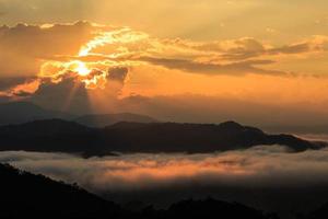 nascer do sol no parque nacional. foto