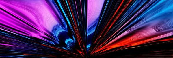 renderização em 3D futurista sci-fi neon laser multicolorido fundo de tecnologia de feixe de luz foto