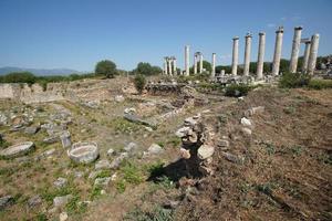 escola de escultura na cidade antiga de aphrodisias em aydin, turkiye foto