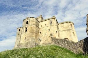 castelo workworth em northumberland inglaterra foto