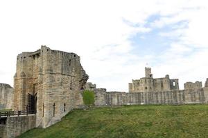 castelo workworth em northumberland inglaterra foto