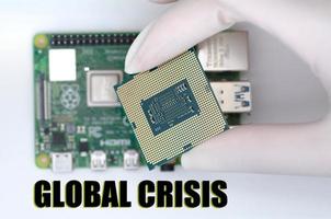 crise global de escassez de chips devido à guerra de taiwan foto