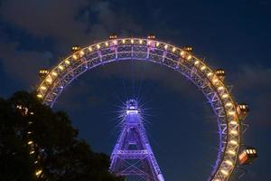 roda gigante de Viena à noite