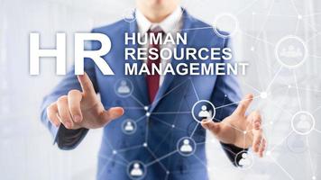 gestão de recursos humanos, RH, construção de equipes e conceito de recrutamento no fundo desfocado. foto