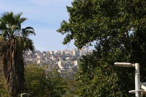 paisagem em uma pequena cidade no norte de israel. foto