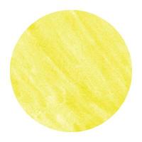 textura de fundo de moldura circular aquarela desenhada à mão amarela com manchas foto