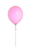 balão de hélio rosa escuro isolado foto