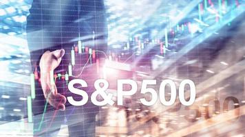índice do mercado de ações americano sp 500 - spx. conceito de negócio de negociação financeira. foto