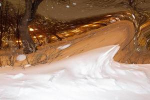 ilustração digital fundo de neve de inverno foto