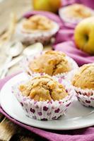 muffins integrais com maçãs