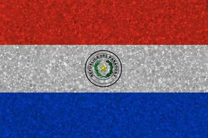 bandeira do paraguai na textura de isopor foto
