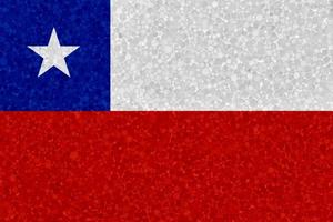 bandeira do chile na textura de isopor foto