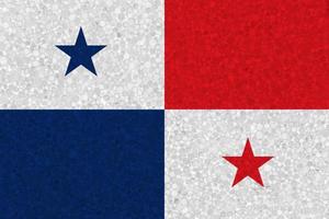 bandeira do panamá na textura de isopor foto