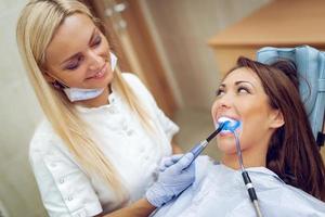 secagem de obturações dentárias foto