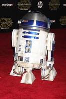 los angeles, 14 de dezembro - r2-d2 em star wars - a força desperta estreia mundial em hollywood e highland em 14 de dezembro de 2015 em los angeles, ca foto