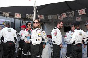 los angeles, 11 de abril - tricia helfer no dia de qualificação pro celeb race de 2014 em long beach grand prix em 11 de abril de 2014 em long beach, ca foto