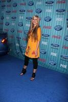 Megan Corkrey chegando na festa do American idol Top 13 em Los Angeles, CA em 5 de março de 2009 foto