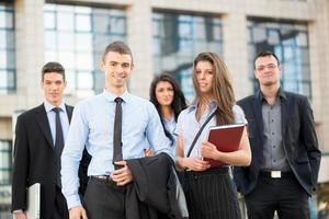 visão da equipe de negócios foto