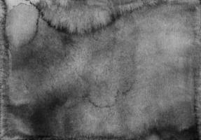 textura de fundo preto e branco aquarela grunge. aquarela velho cenário monocromático. manchas no papel. foto