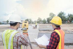 ferramenta de câmera de equipamento de levantamento para engenheiro civil para levantamento. foto