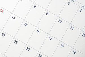 calendário página data fundo planejamento de negócios reunião conceito foto