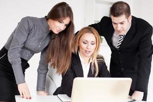 visão da equipe de negócios foto