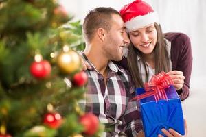 feliz natal casal foto