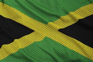 bandeira da jamaica impressa em tecido de malha esportiva de nylon de poliéster foto
