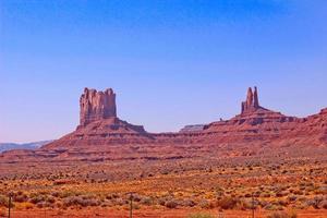 formações rochosas no vale do monumento, utah foto