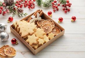 saborosos biscoitos caseiros de natal foto