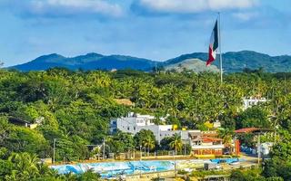 puerto escondido méxico oaxaca mexicano 2022 bela cidade e paisagem marítima panorama e vista puerto escondido méxico. foto