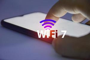 wi-fi 7 comunicação de rede de próxima geração, comunicação de alta velocidade foto