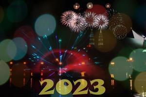 feliz ano novo 2023 celebração foto