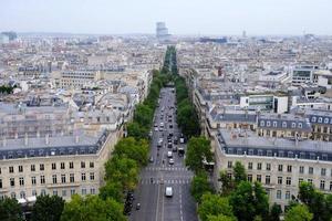 cenário de paris do arco do triunfo, paris frança. foto