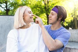 casal adolescente lindo e sensual foto