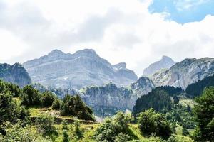 vista da paisagem da montanha foto