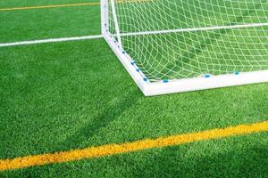 portão de futebol detalhe de um campo de futebol foto