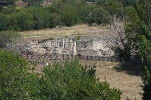 banhos hadriânicos na cidade antiga de afrodisias em aydin, turkiye foto