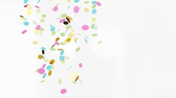 confete redondo multicolorido voando fundo de festa festiva foto