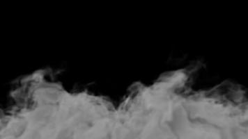 design de baixo nível de névoa de névoa em fundo preto. sobreposição no fundo foto