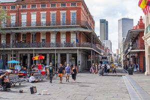 Nova Orleans, Louisiana, EUA. 4 de novembro de 2022. da jackson square, no bairro francês, os arranha-céus de new orleans podem ser vistos à distância. foto